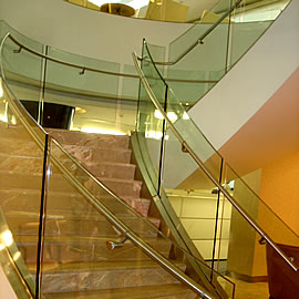 Curved Glass Railing